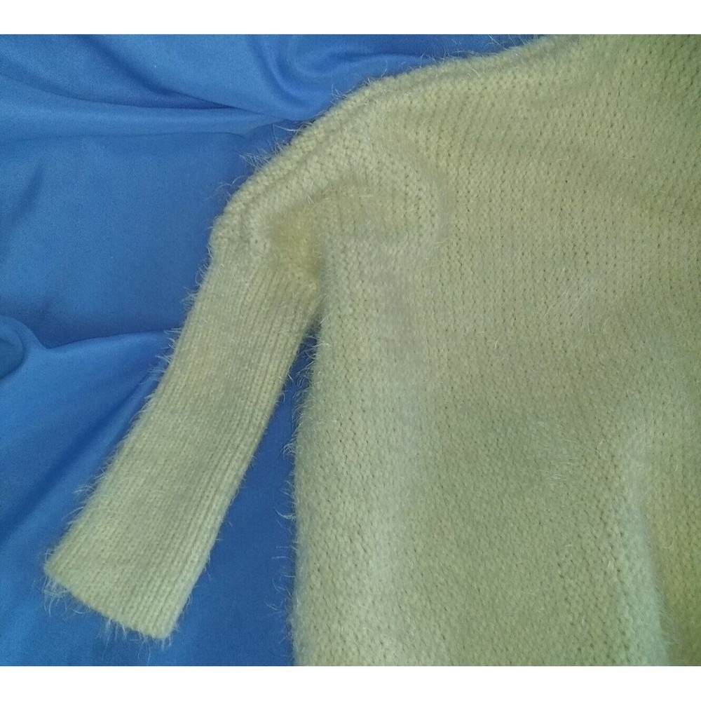 Women's Romwe Sweater Beaded Twinkling Owl Beige Super Soft - Picture 5 of 5